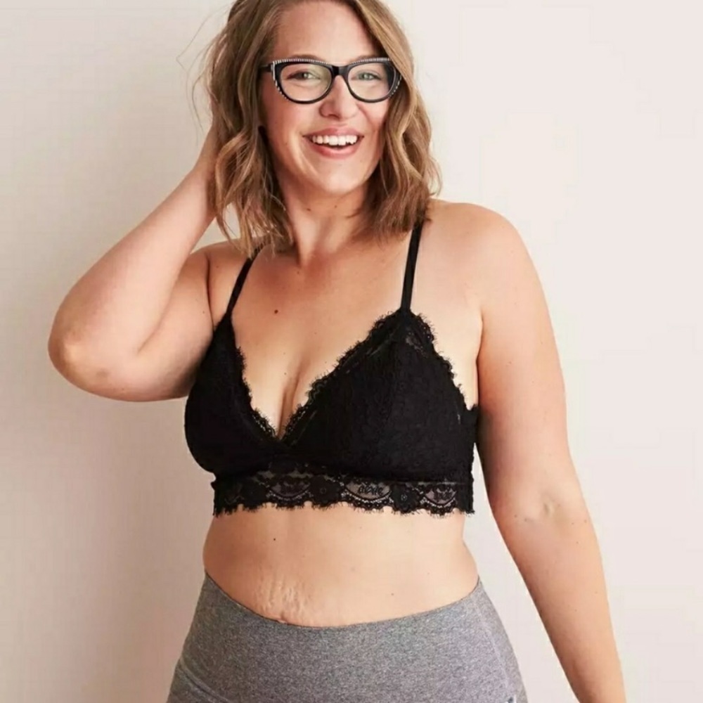 Aerie Lacy Halter Bralette New!